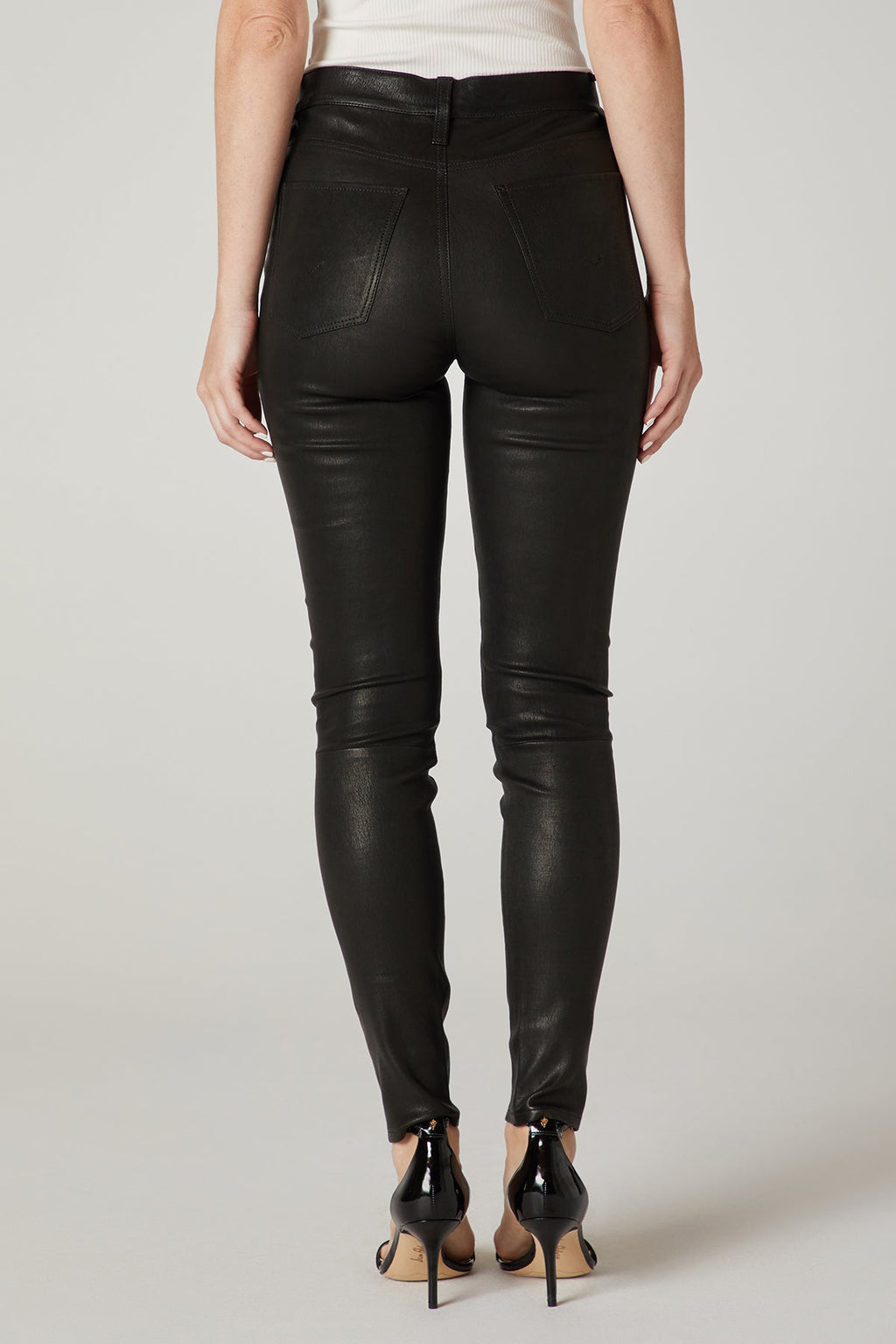 Barbara High-Rise Super Skinny Leather Pant