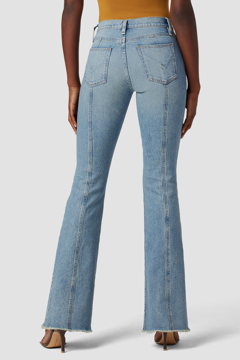 Barbara High-Rise Bootcut Jean w/ Slit Hem