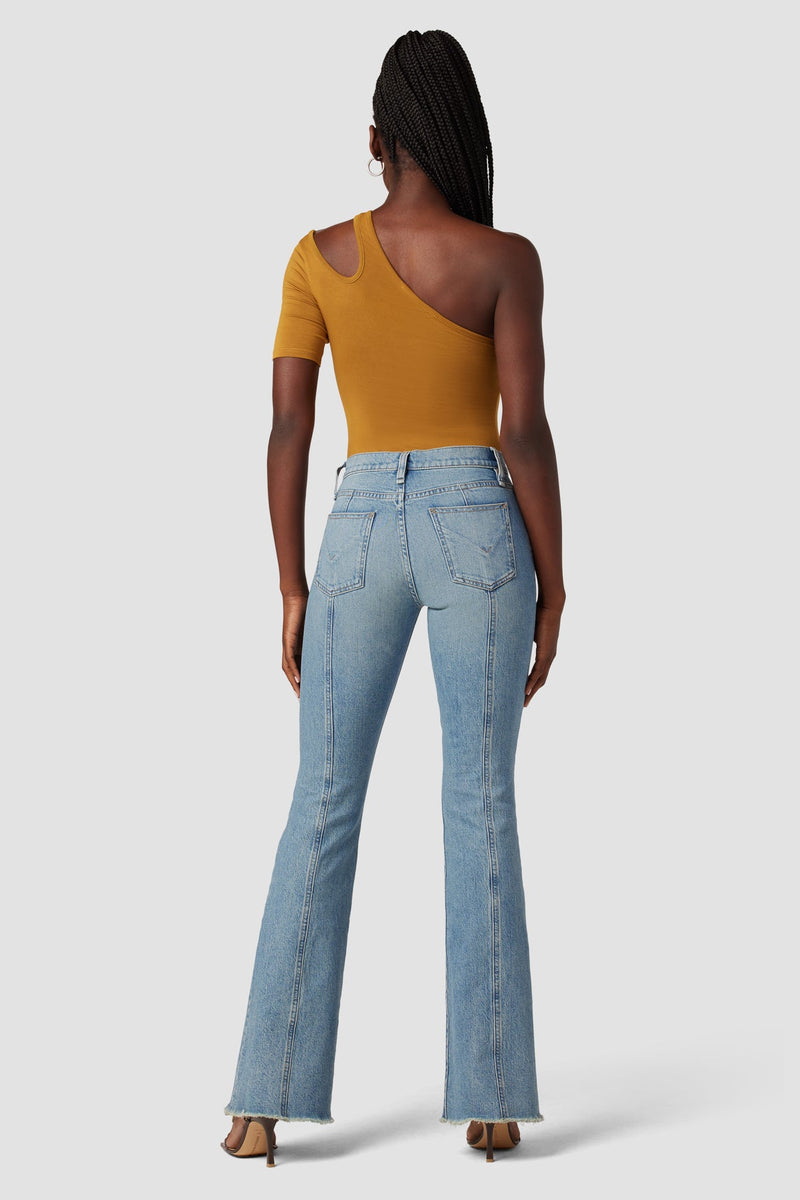 Barbara High-Rise Bootcut Jean w/ Slit Hem