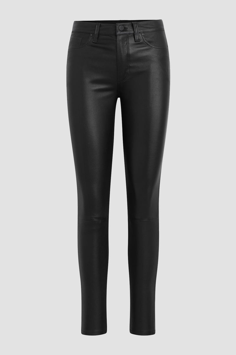 Barbara High-Rise Super Skinny Ankle Leather Pant