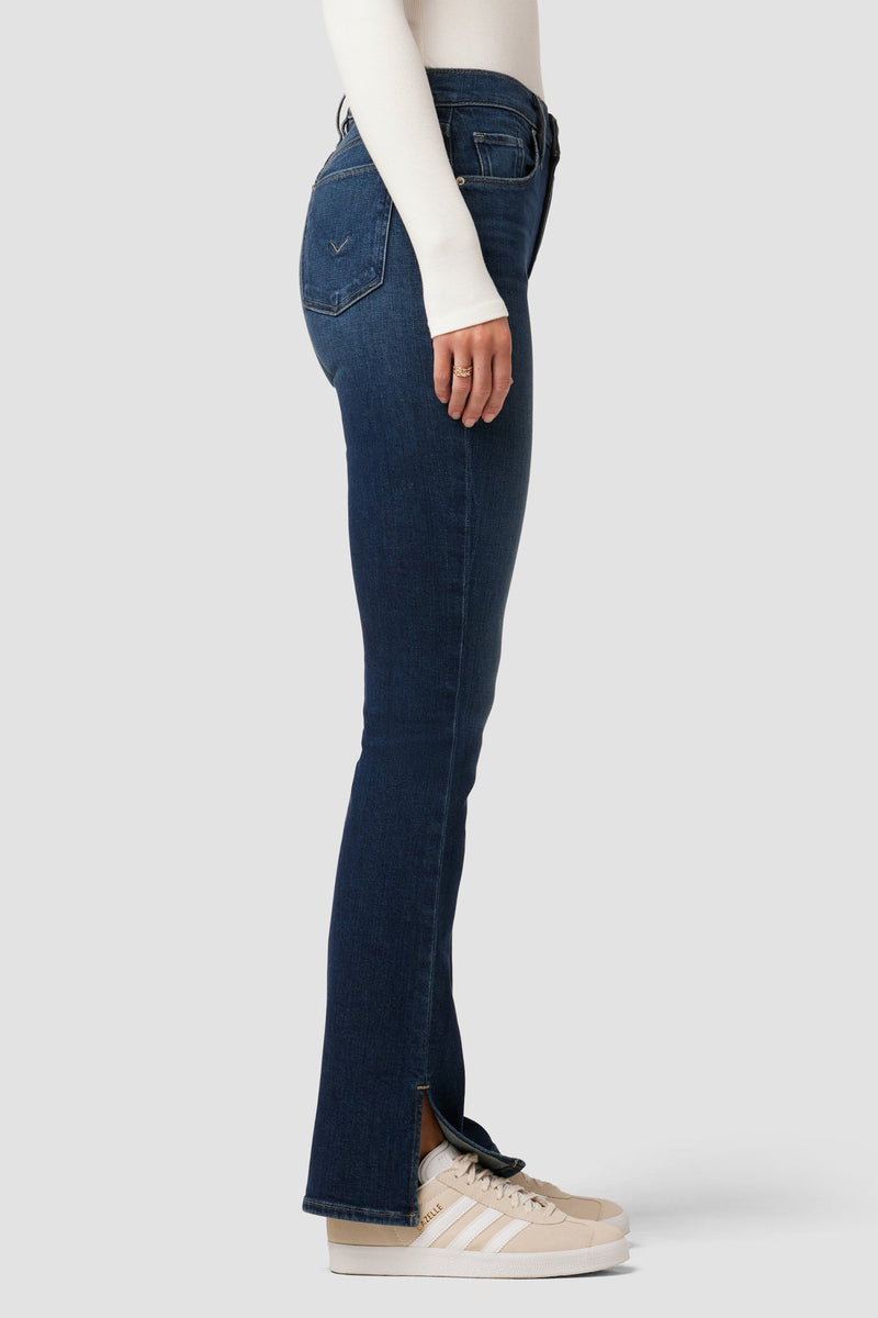 Barbara High-Rise Baby Bootcut Jean w/ Slit Hem