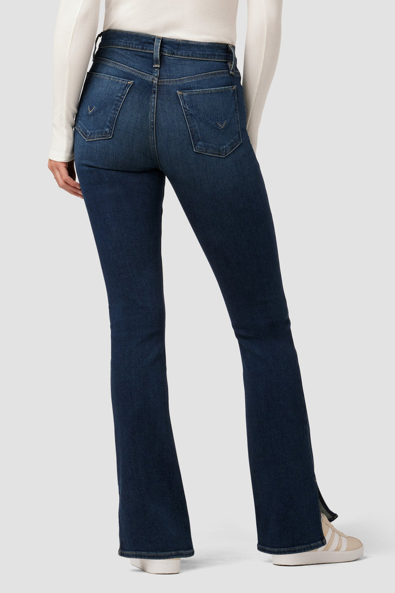 Barbara High-Rise Baby Bootcut Jean w/ Slit Hem