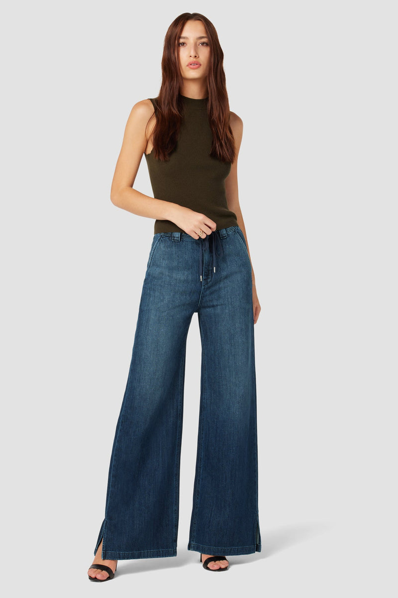 Drawstring Wide Leg Trouser