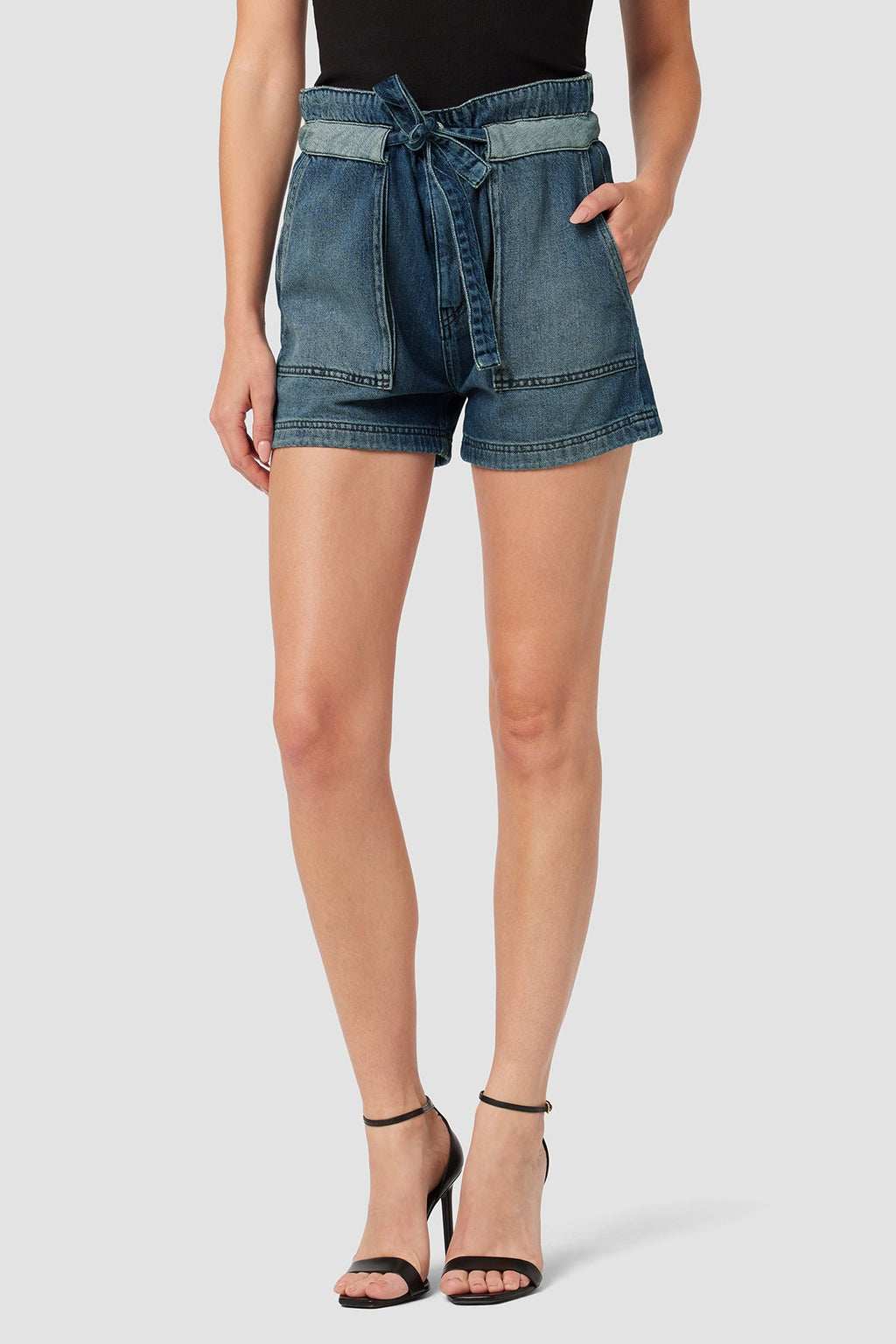 Belted Cinched Waist Short