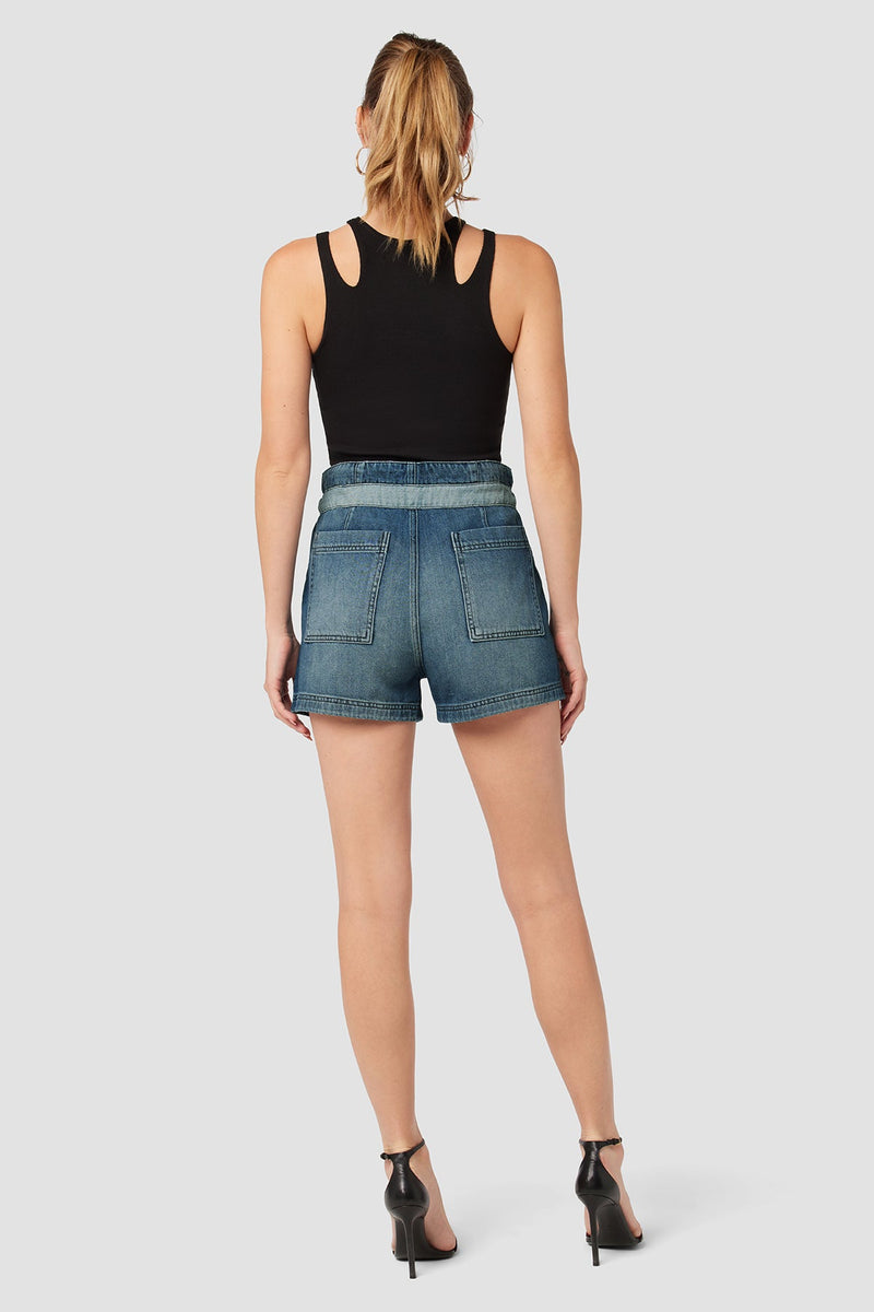 Belted Cinched Waist Short