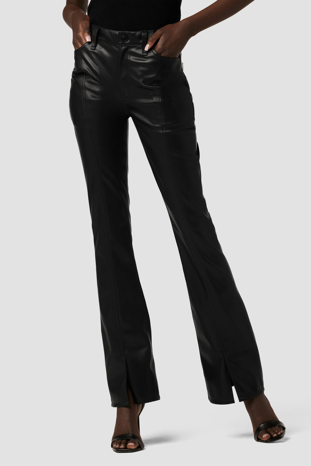 Barbara High-Rise Bootcut Petite Jean w/ Slit Hem