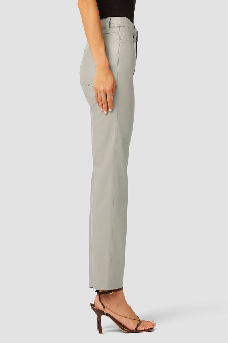 Remi High-Rise Vegan Leather Straight Pant