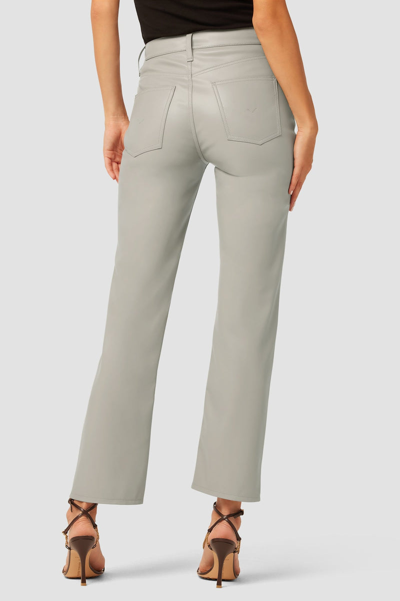 Remi High-Rise Vegan Leather Straight Pant