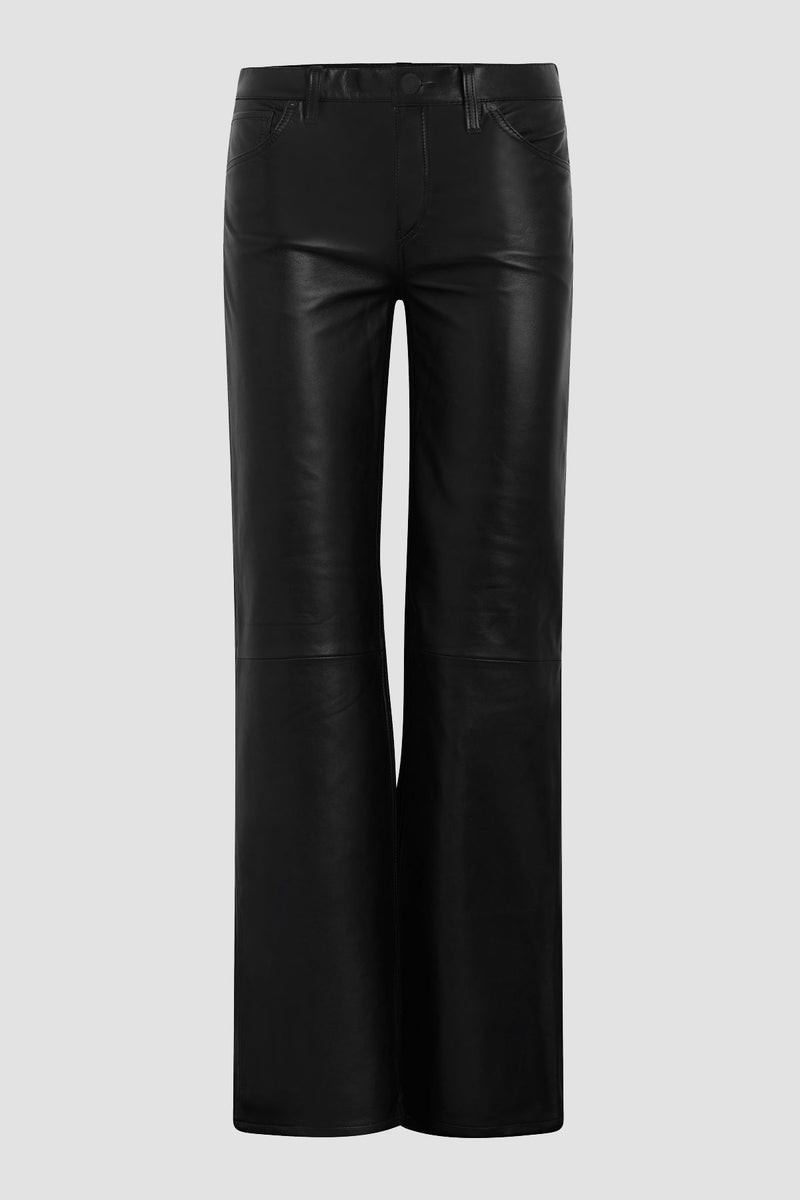 Rosie High-Rise Wide Leg Leather Pant