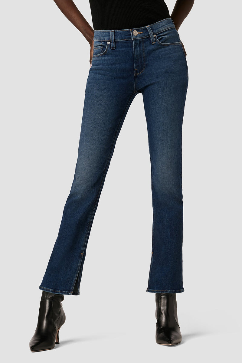 Nico Mid-Rise Straight Jean w/ Slit Hem