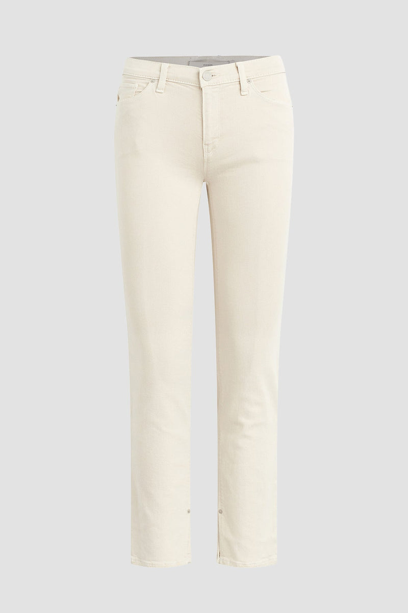 Nico Mid-Rise Straight Ankle Jean w/ Slit Hem