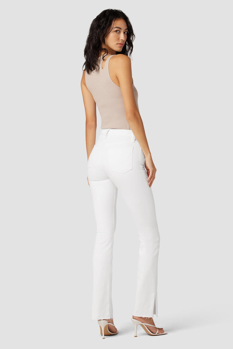 Barbara High-Rise Baby Bootcut Jean w/ Slit Hem