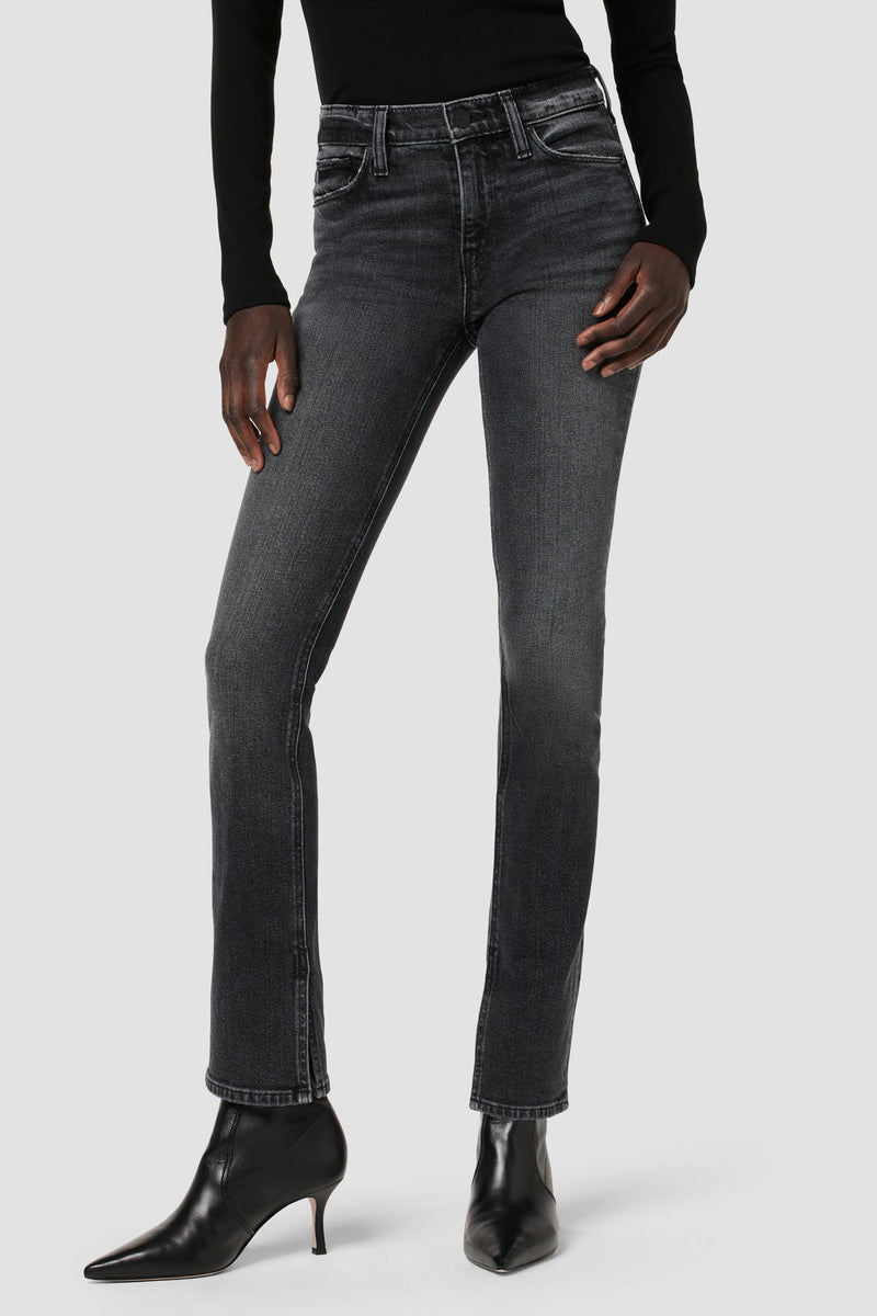 Nico Mid-Rise Straight Jean w/ Slit Hem