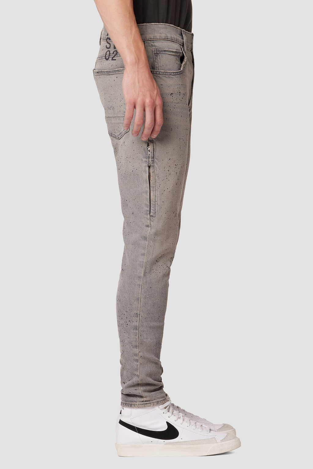 Zack Side Zip Skinny Jean