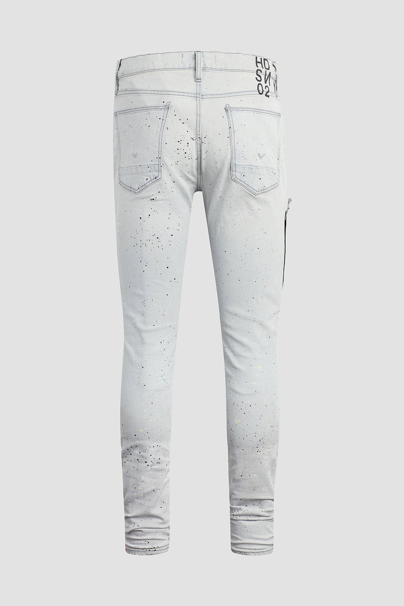 Zack Side Zip Skinny Jean