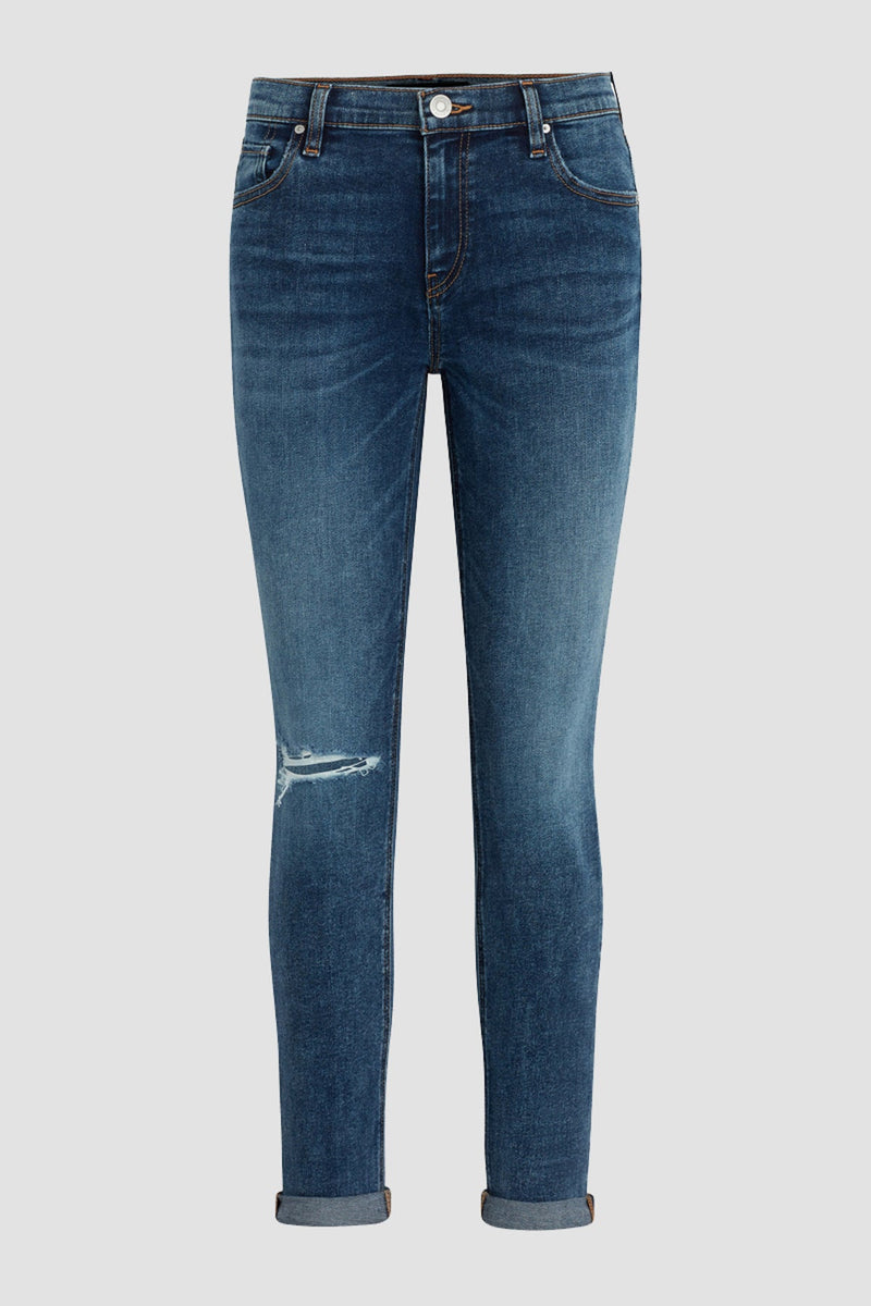 Lana Mid-Rise Slim Boyfriend Crop Jean