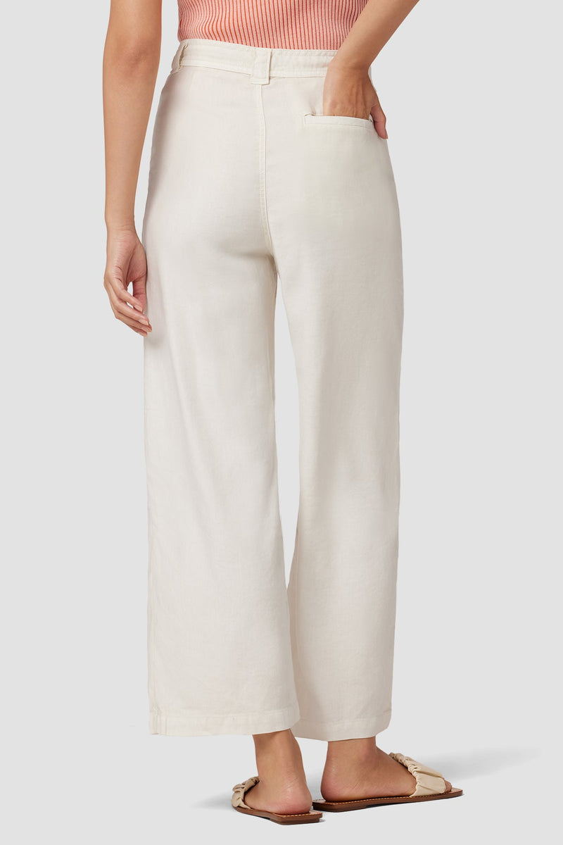 Drawstring Wide Leg Crop Trouser