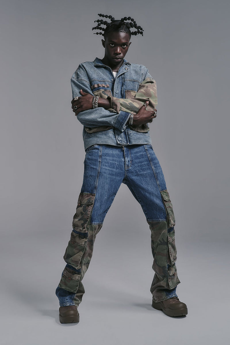 Hudson x Zoe Costello Trooper Cargo Kick Flare Jean