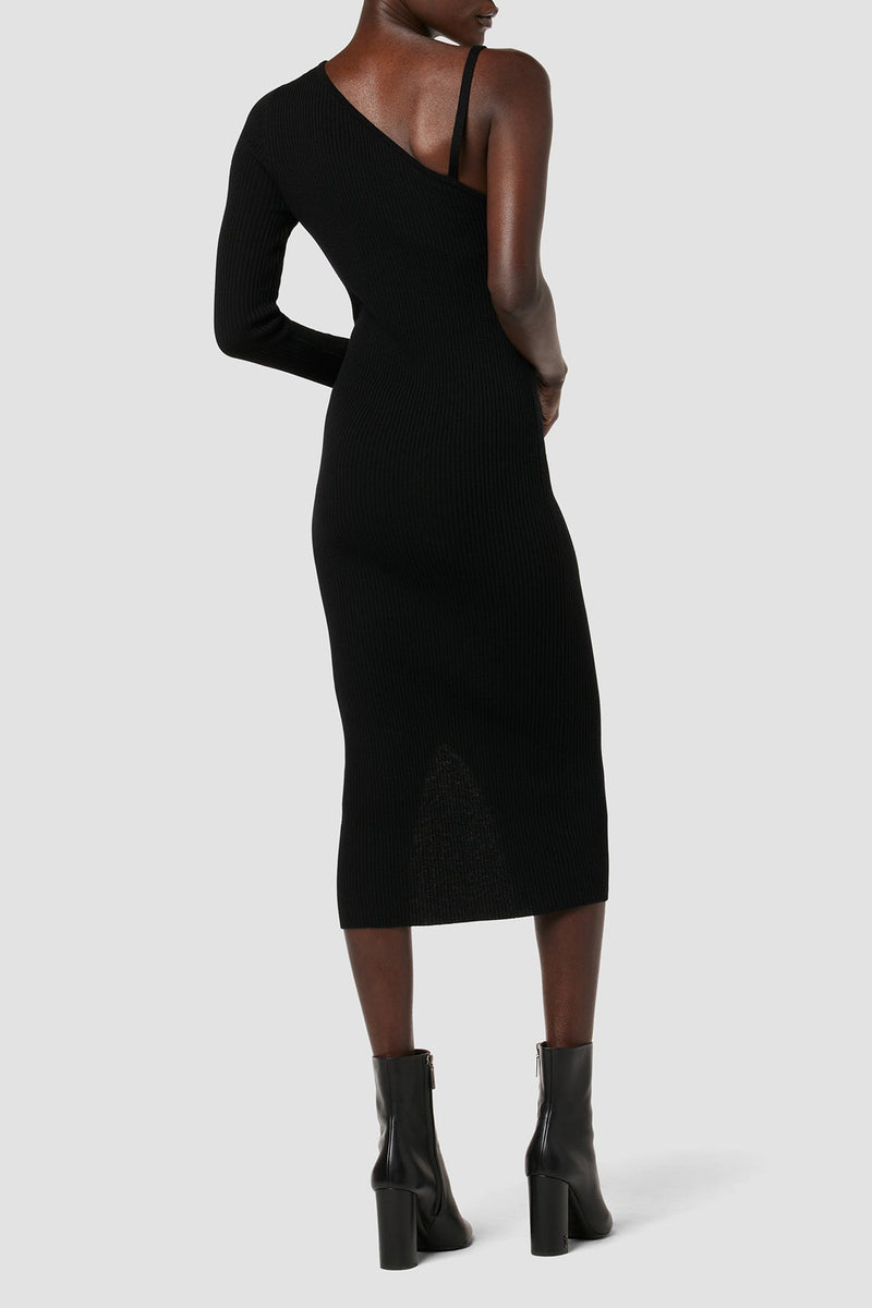 Asymmetrical Long Sleeve Dress