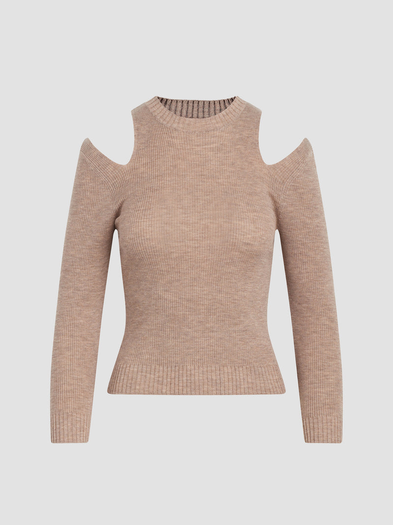 Cut Out Long Sleeve Sweater