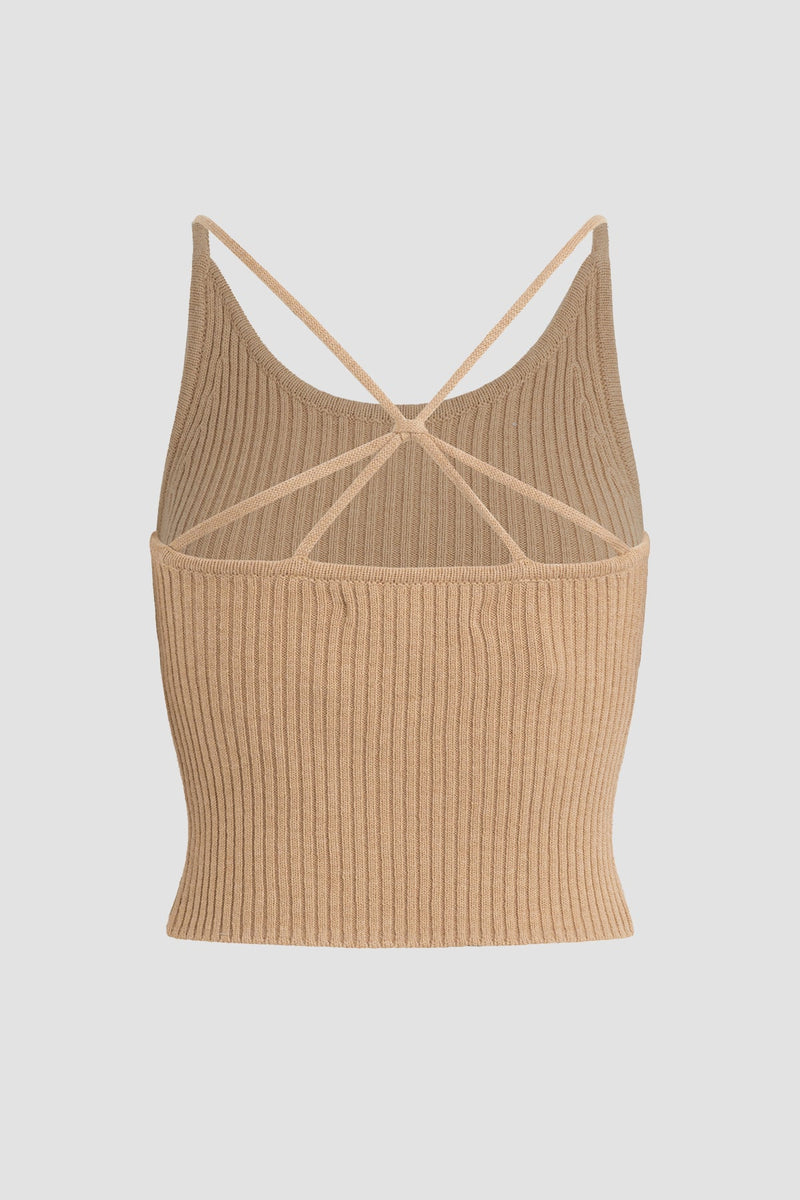 Knot Back Sweater Tank