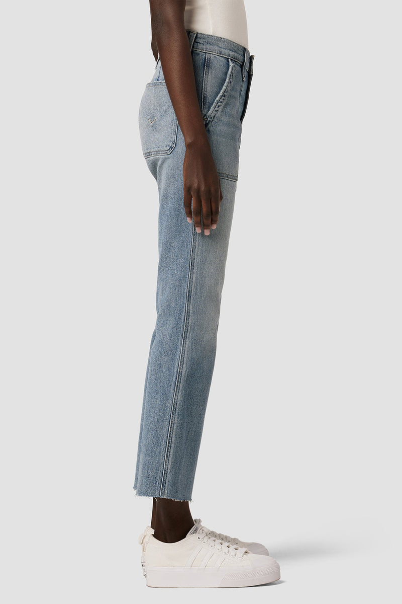 Utility Faye Ultra High-Rise Bootcut Crop Jean