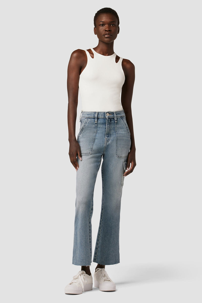 Utility Faye Ultra High-Rise Bootcut Crop Jean