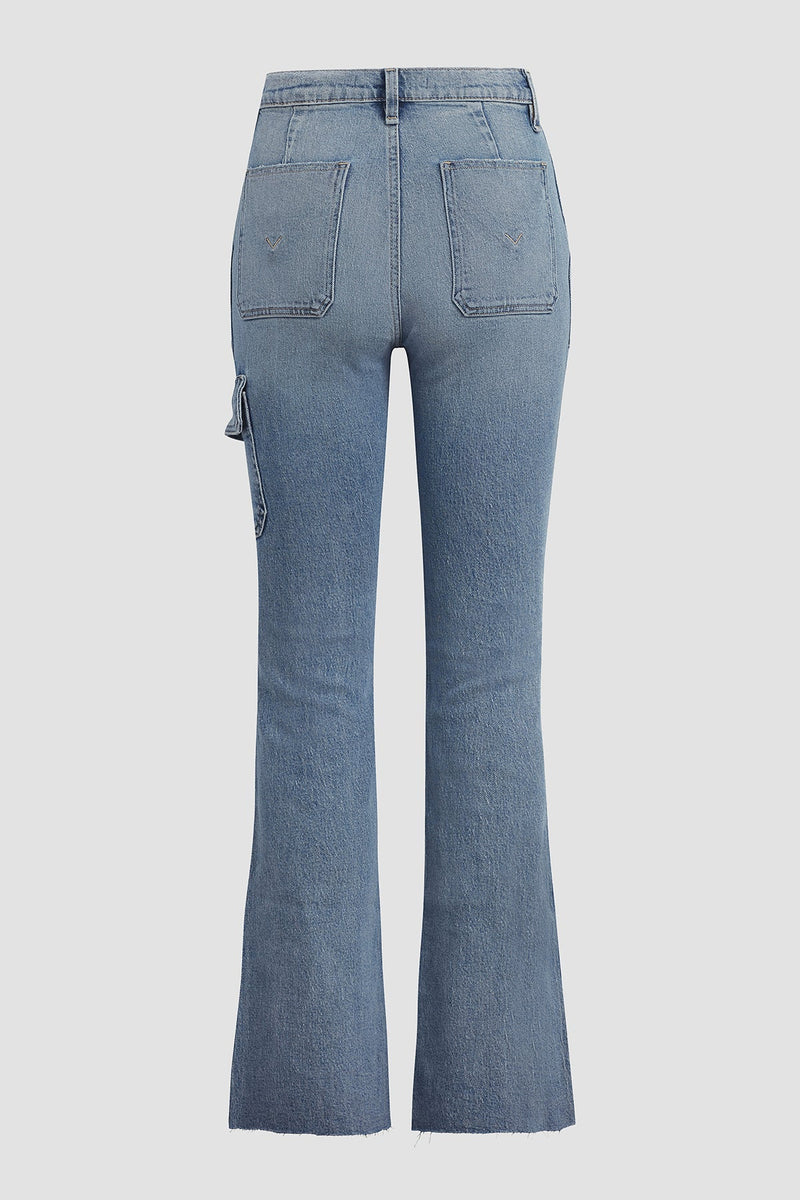 Utility Faye Ultra High-Rise Bootcut Crop Jean