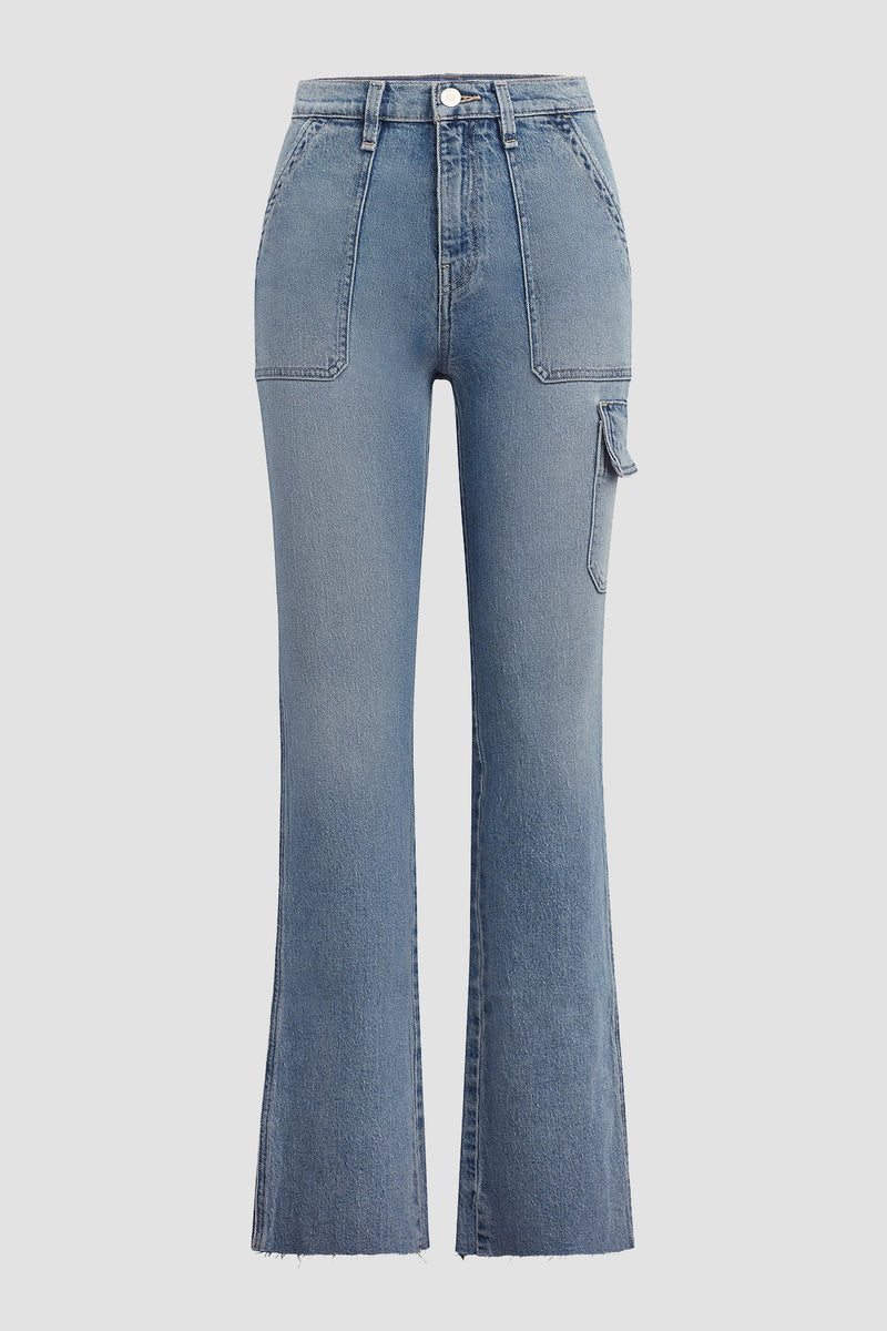 Utility Faye Ultra High-Rise Bootcut Crop Jean