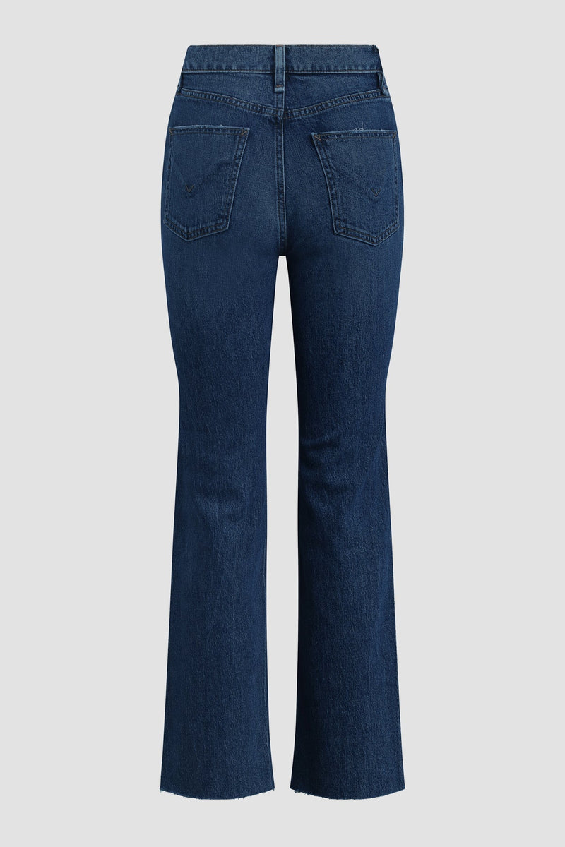 Remi High-Rise Straight Forward Seam Jean w/ Slit Hem