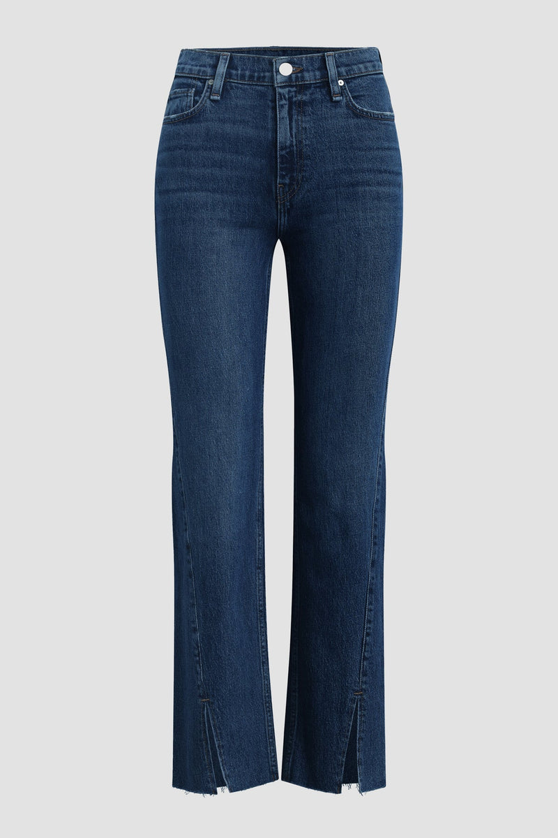 Remi High-Rise Straight Forward Seam Jean w/ Slit Hem