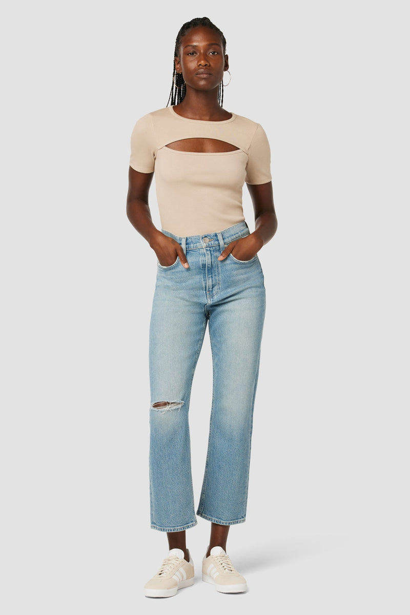 Jade High-Rise Straight Crop Loose Fit Jean