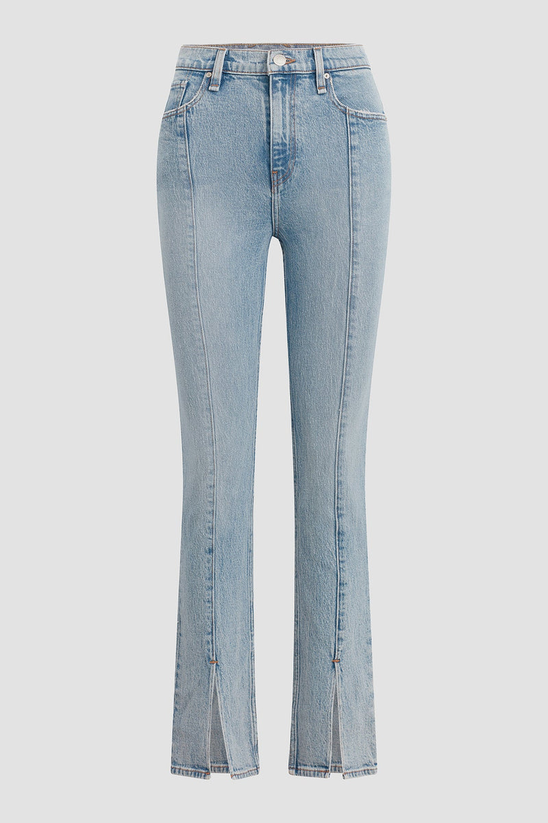 Harlow Ultra High-Rise Cigarette Jean w/ Slit Hem