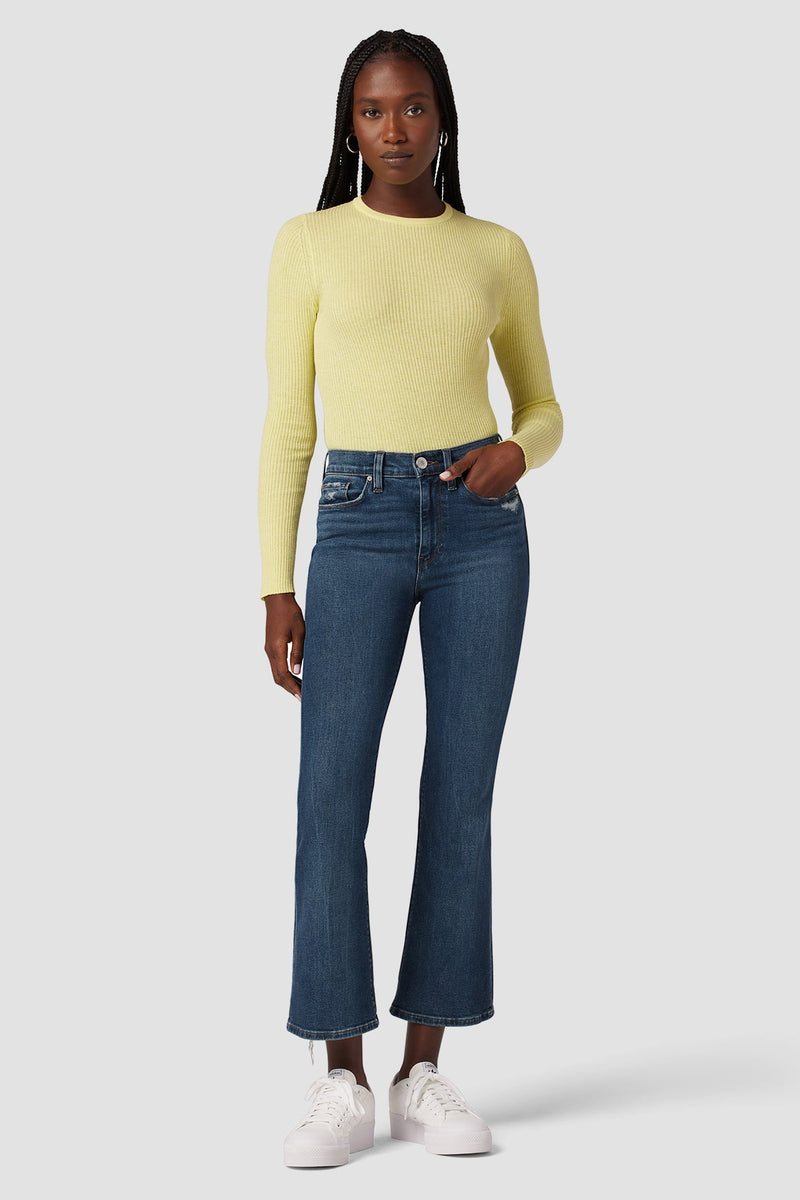 Barbara High-Rise Bootcut Crop Jean