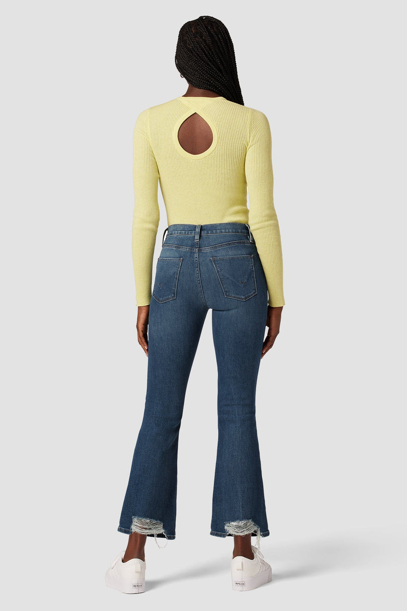 Barbara High-Rise Bootcut Crop Jean