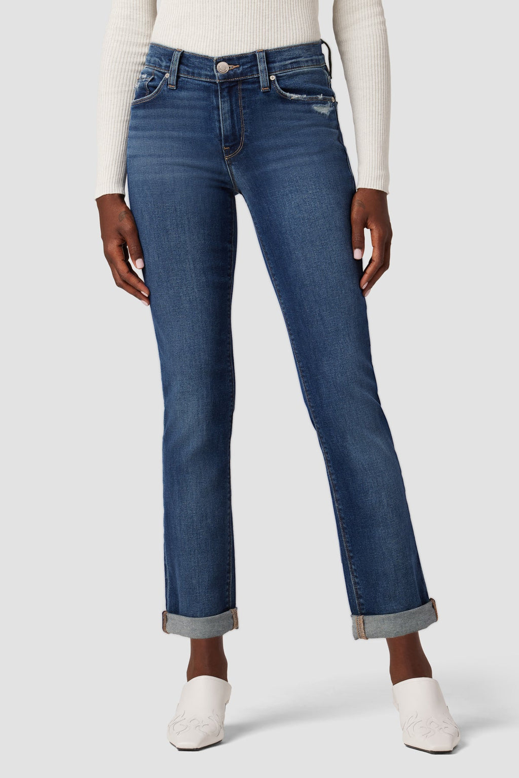 Nico Mid-Rise Straight Ankle Jean