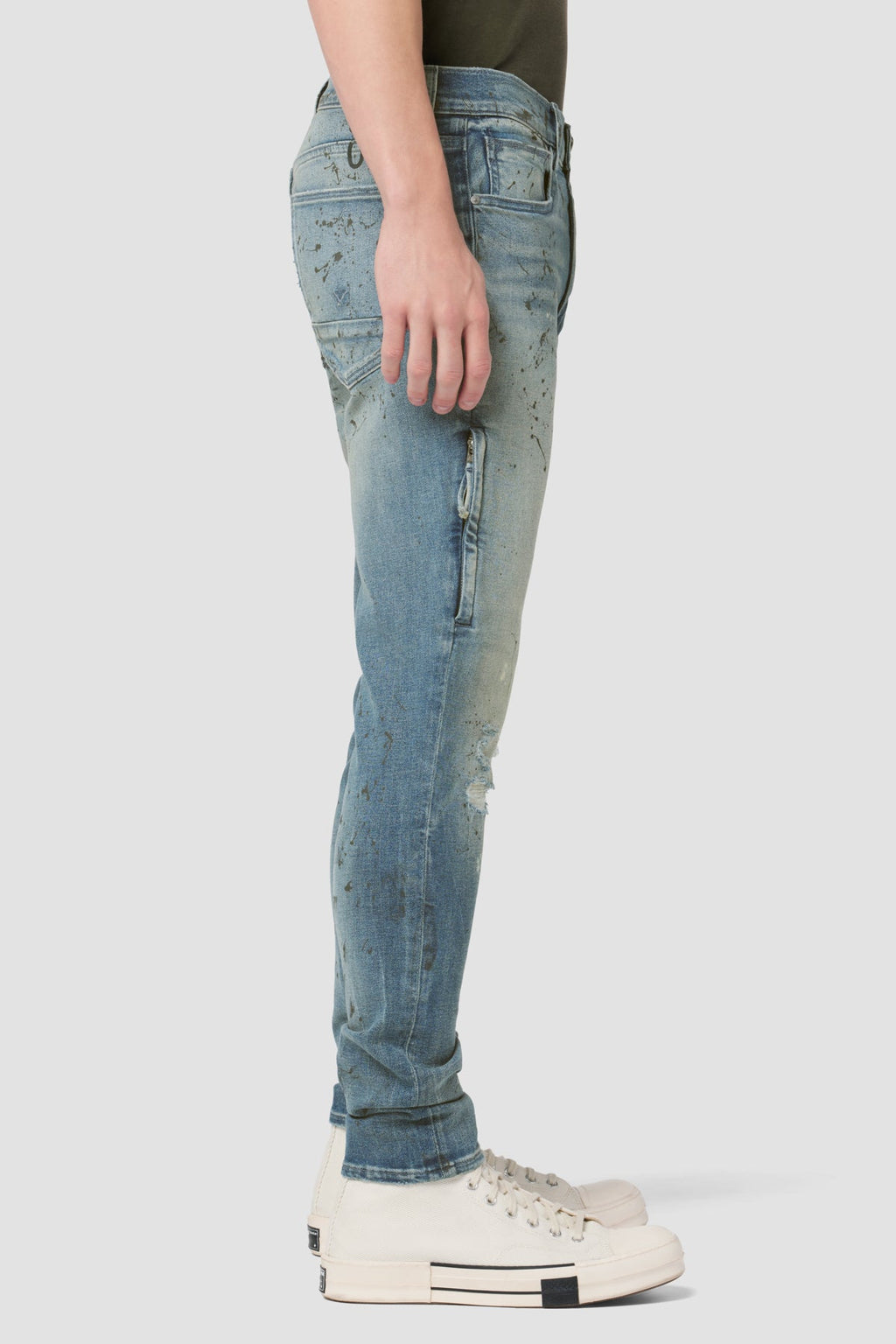 Zack Side Zip Skinny Jean