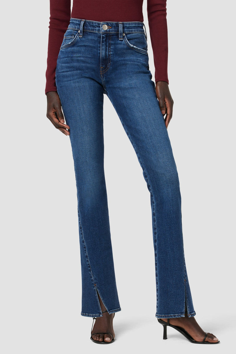 Barbara High-Rise Baby Bootcut Jean w/ Split Hem