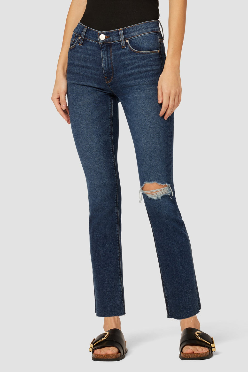 Nico Mid-Rise Straight Ankle Jean