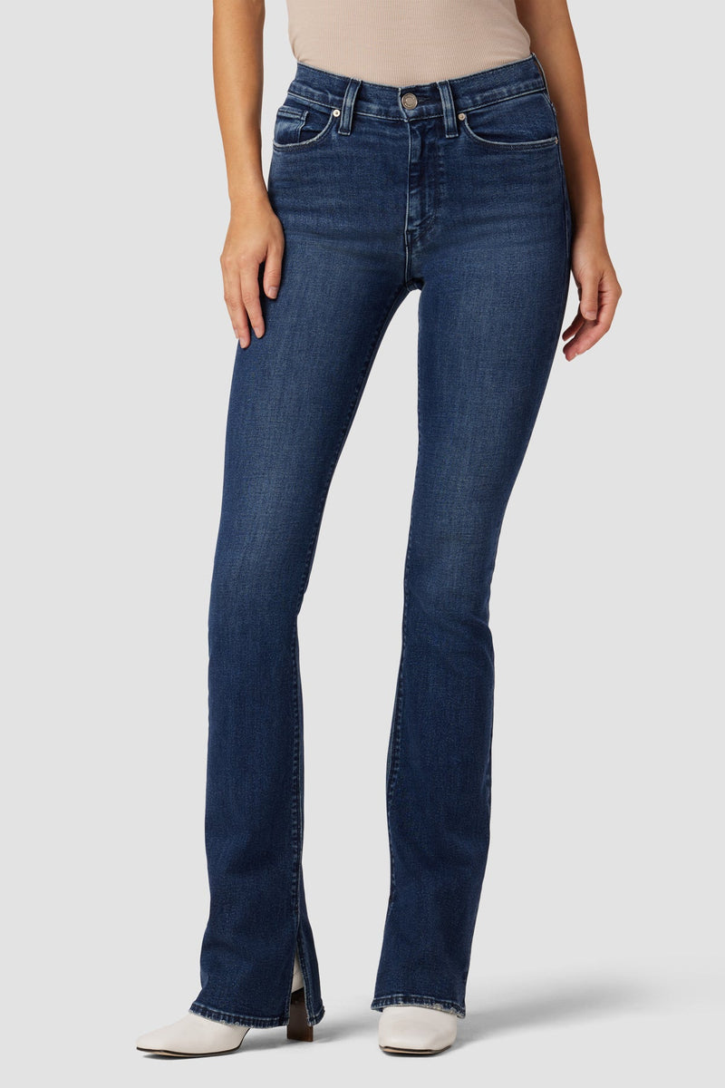 Barbara High-Rise Bootcut Jean w/ Slit Hem