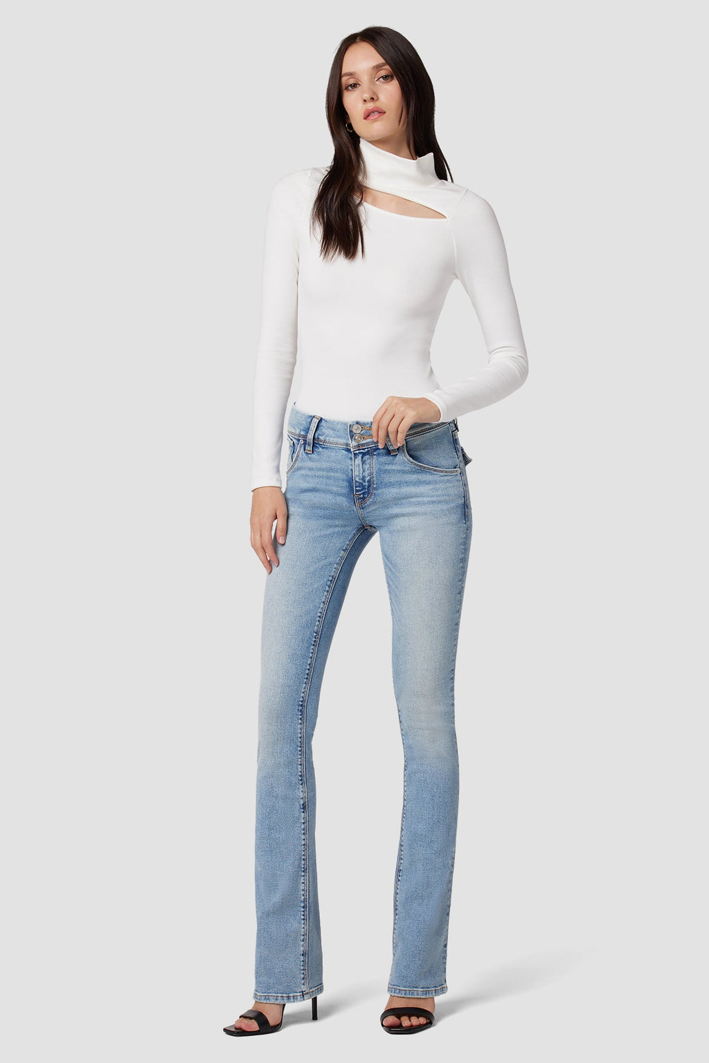 Beth Mid-Rise Baby Bootcut Jean