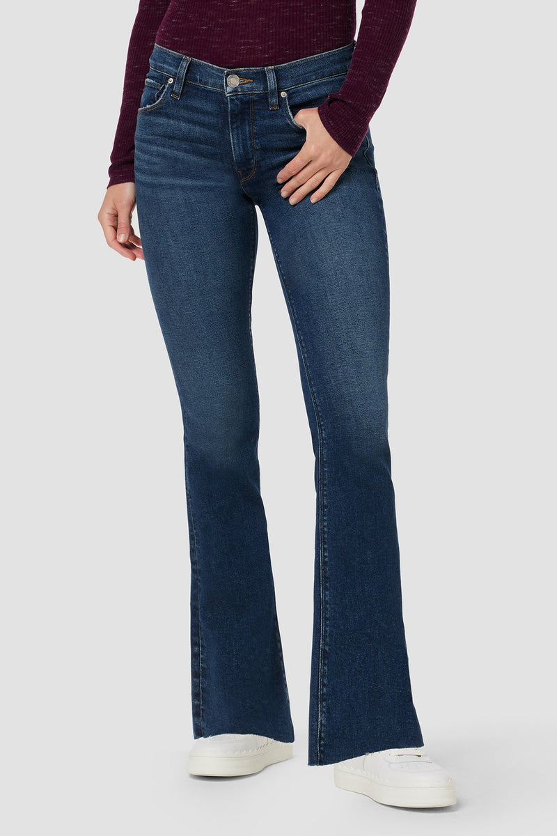 Barbara High-Rise Baby Bootcut Jean w/ Split Hem