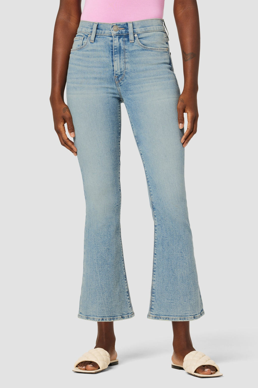 Barbara High-Rise Bootcut Crop Jean