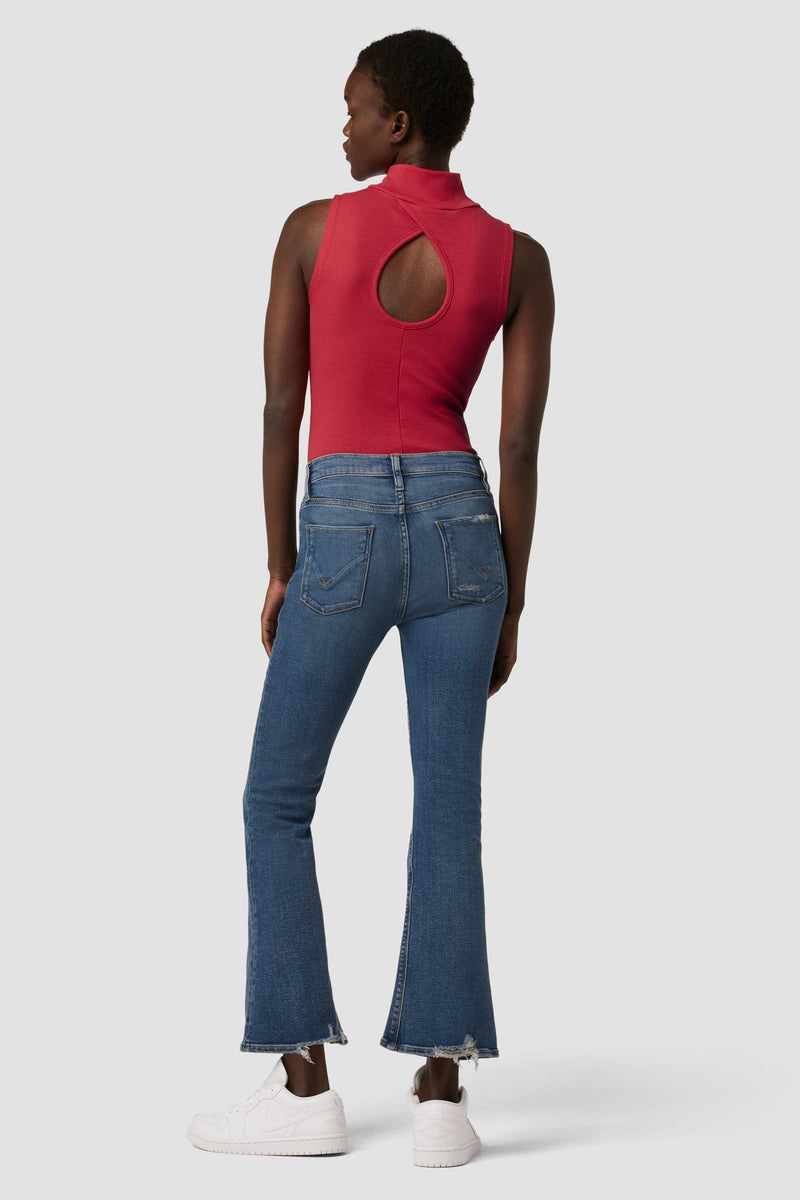 Barbara High-Rise Bootcut Crop Jean