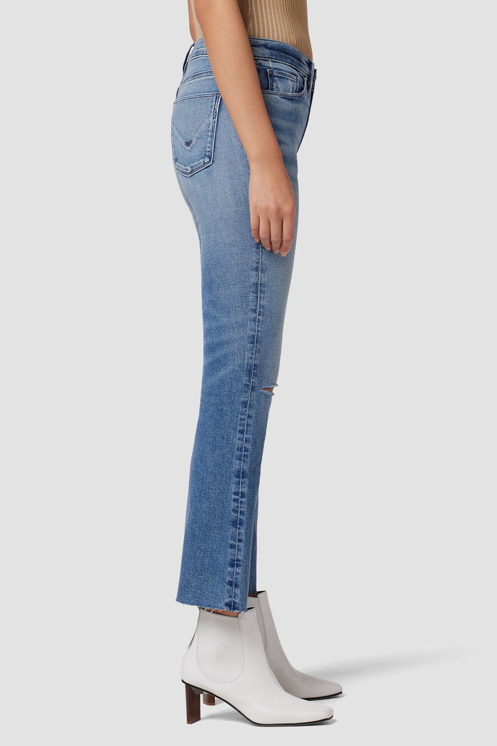 Barbara High-Rise Bootcut Crop Jean