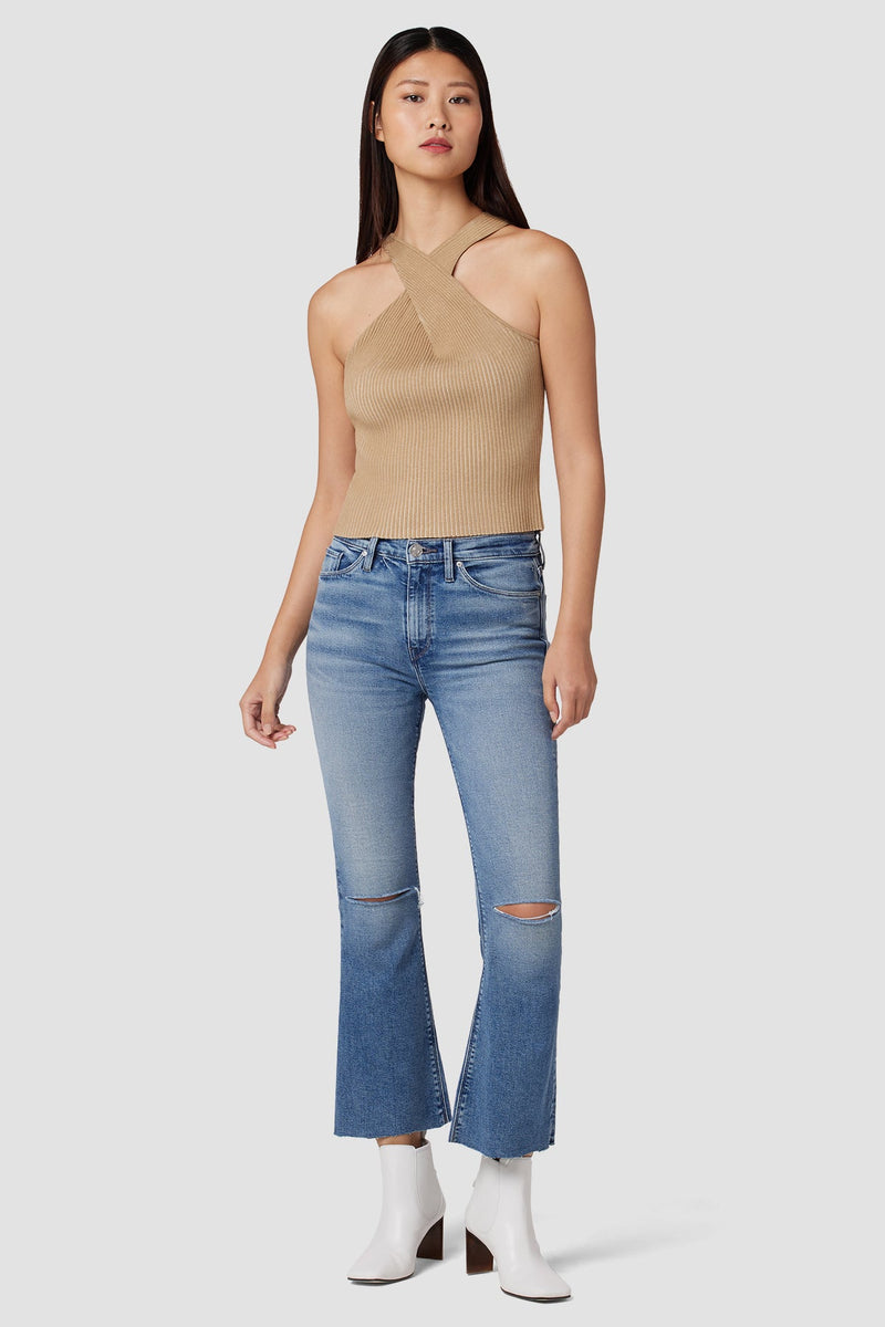 Barbara High-Rise Bootcut Crop Jean