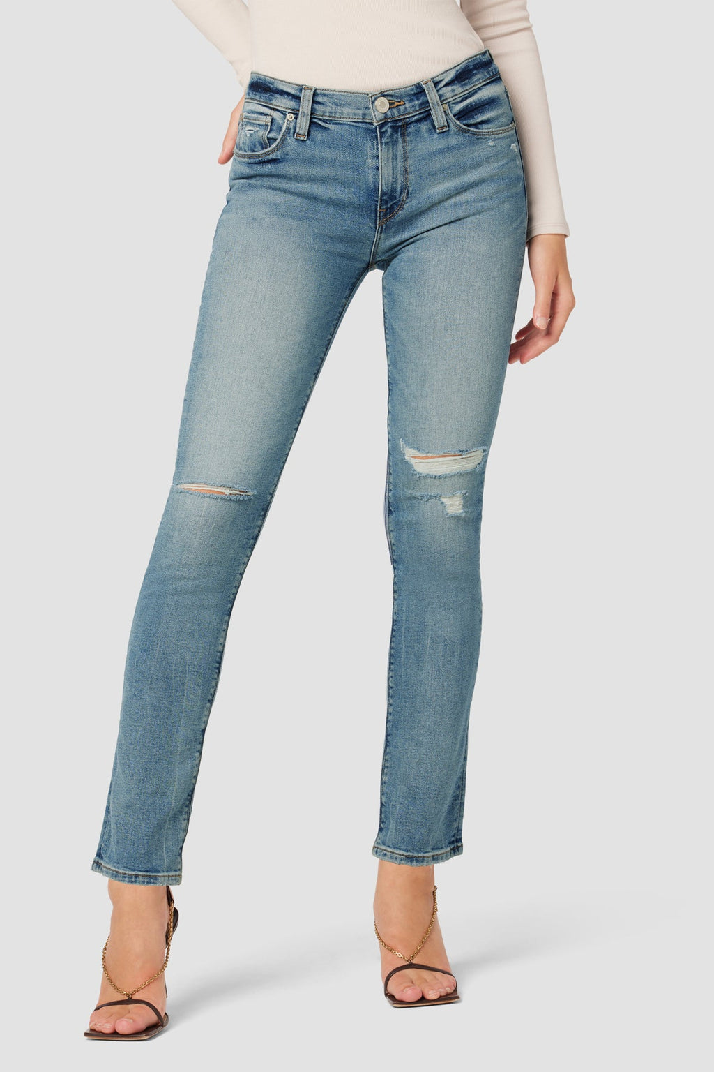 Nico Mid-Rise Straight Ankle Jean