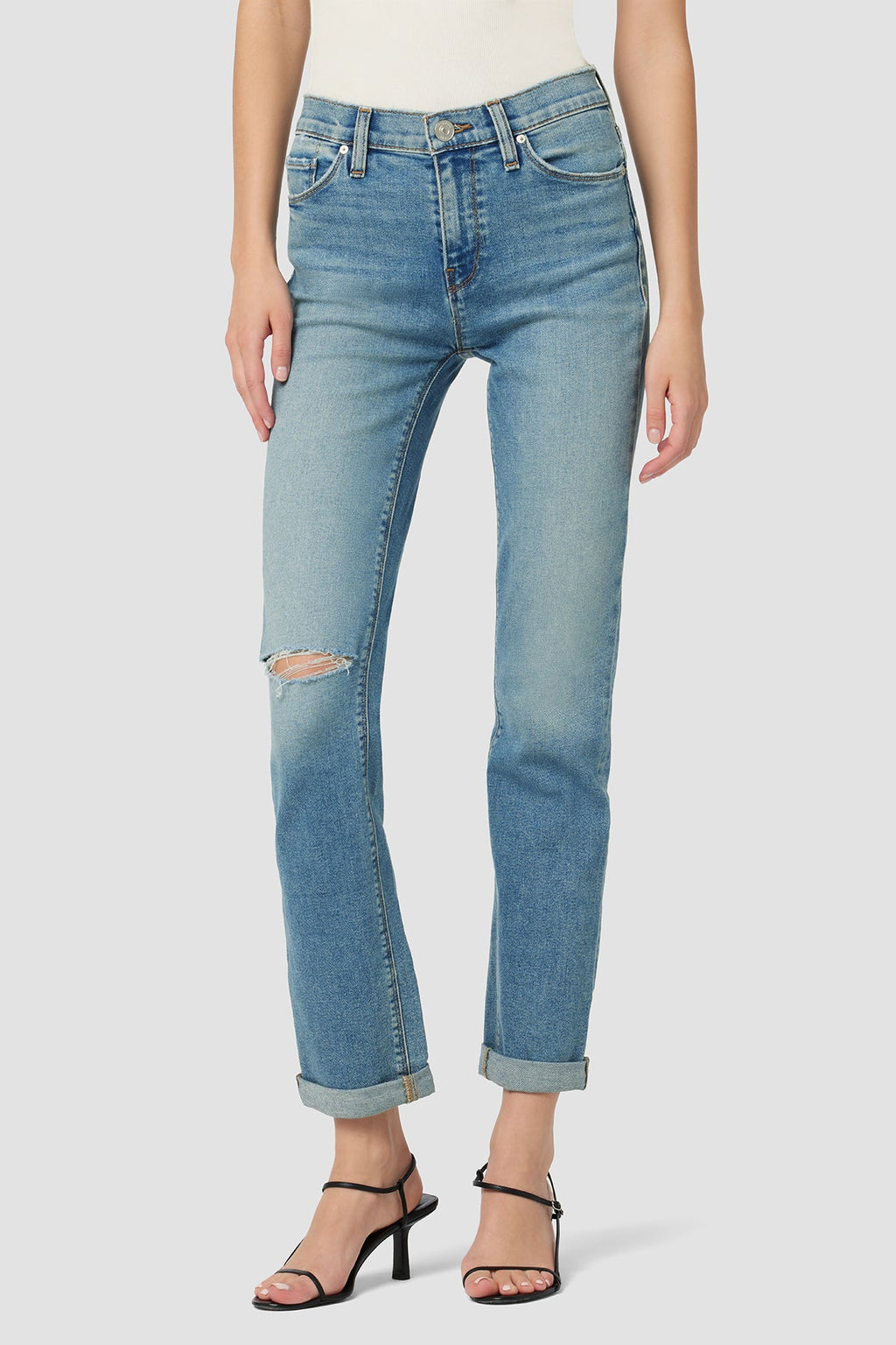 Nico Mid-Rise Straight Ankle Jean