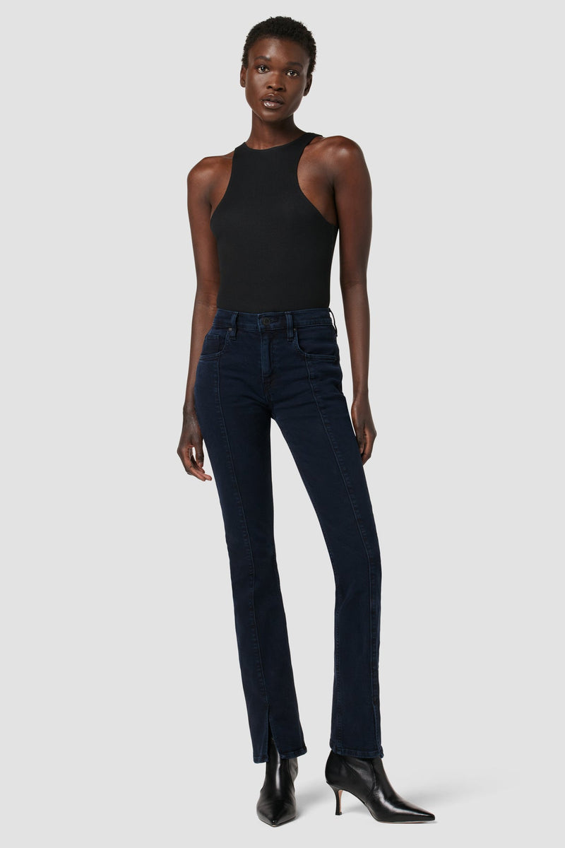 Barbara High-Rise Baby Bootcut Jean w/ Slit Hem