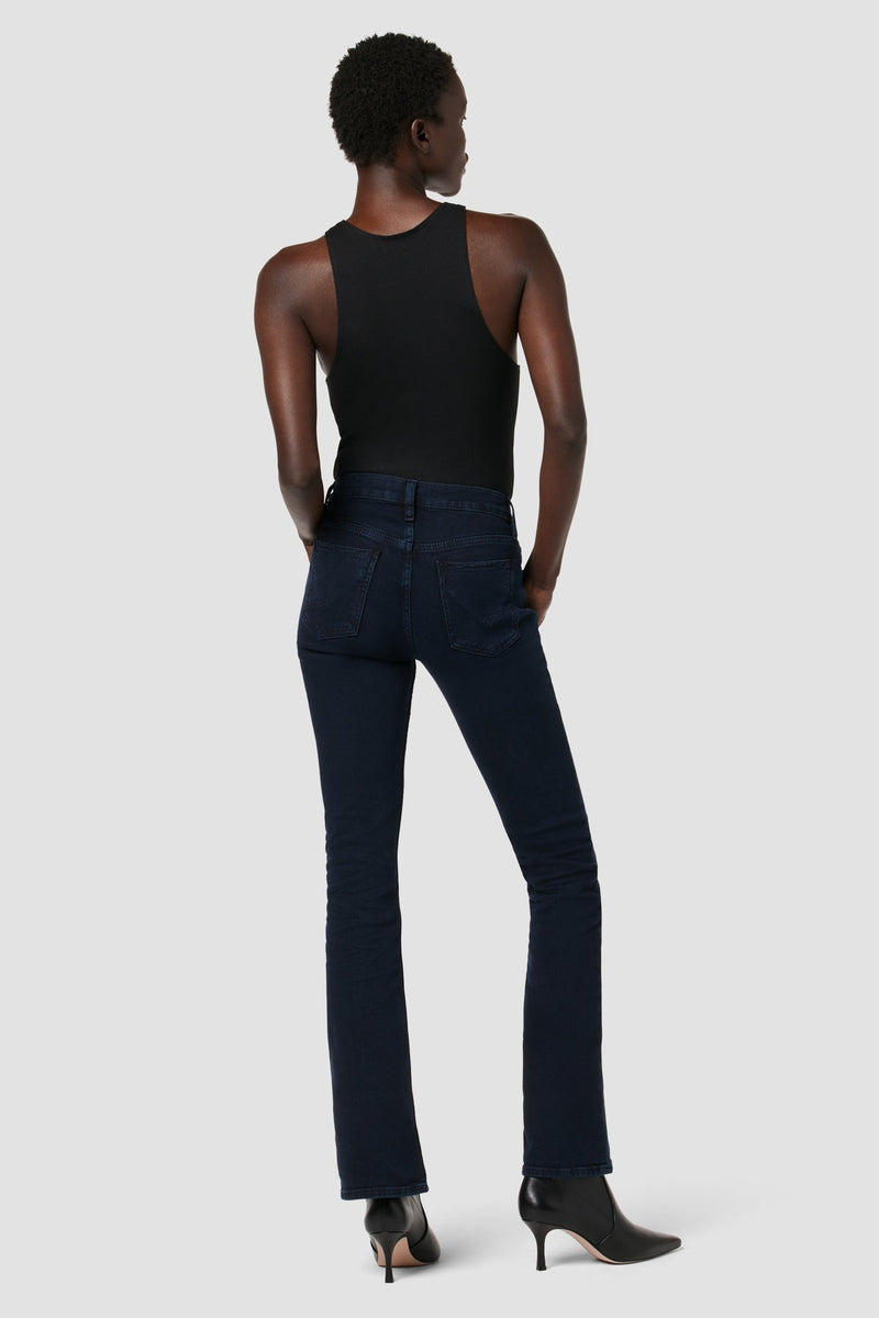 Barbara High-Rise Baby Bootcut Petite Jean w/ Slit Hem